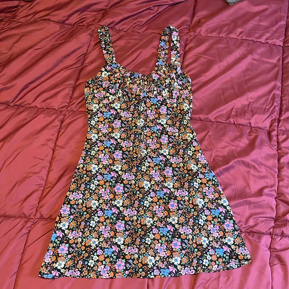 Flower mini dress